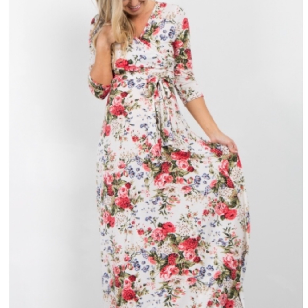 Pink blush Maternity dress